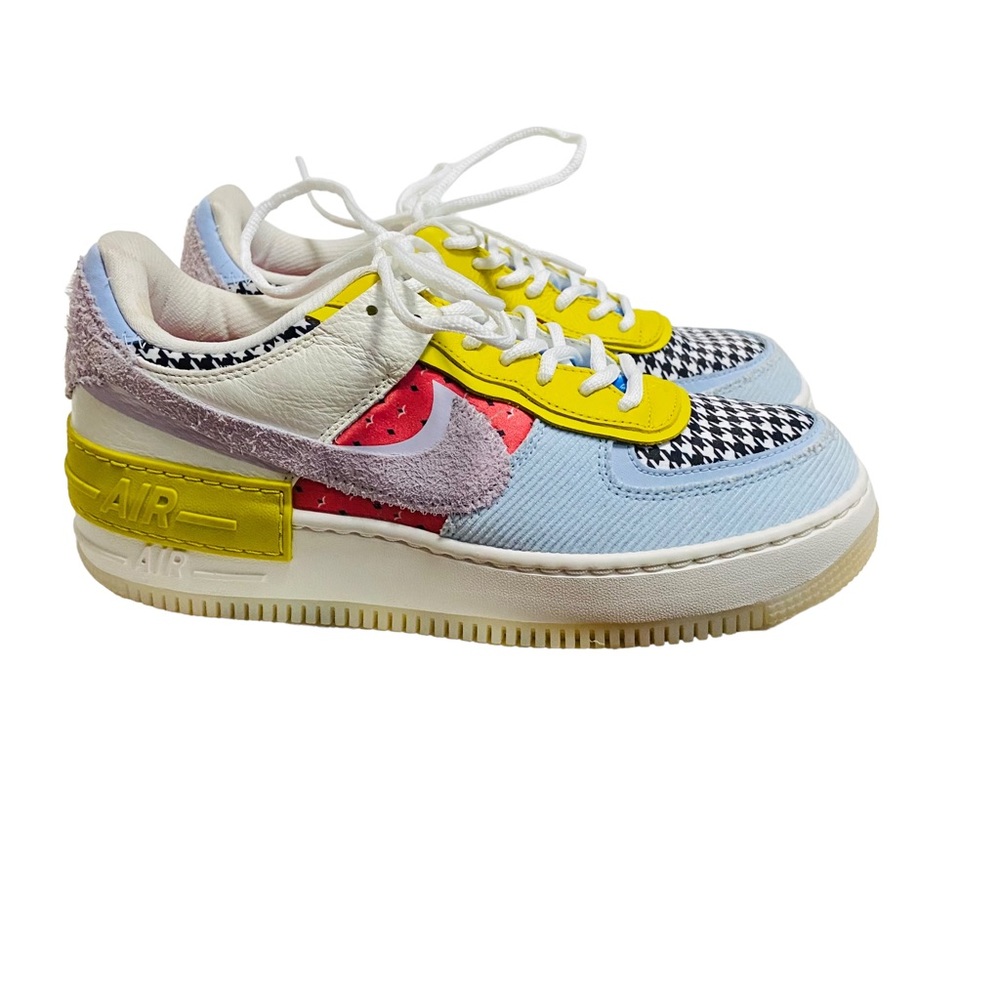 Nike Women Air Force 1 Shadow DM8076-100 Patchwork Sneakers - Picture 3 of 16